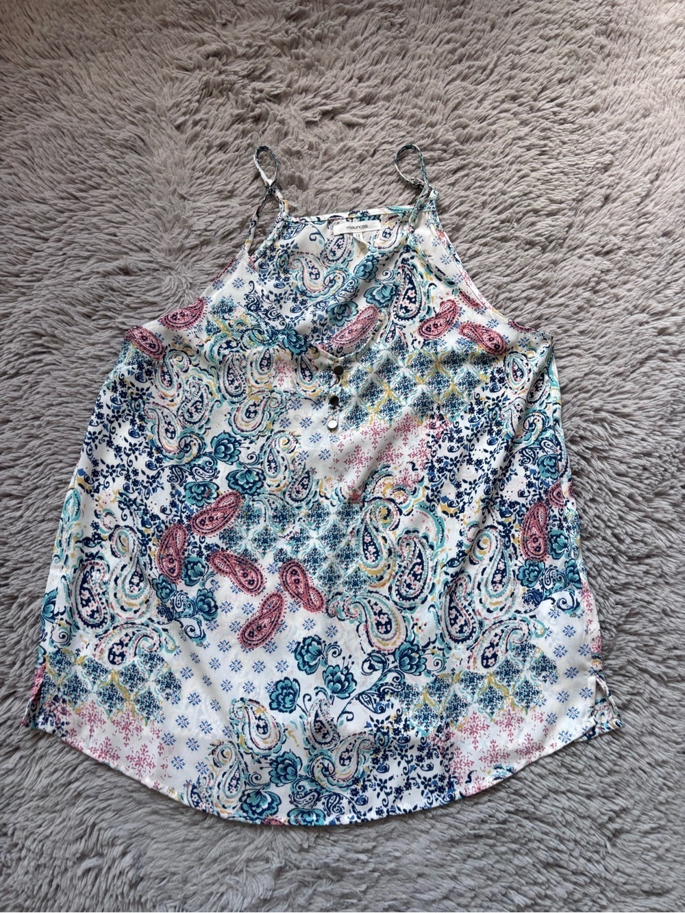 Mauriceβs Paisley Print Cami Tank Top - size XS